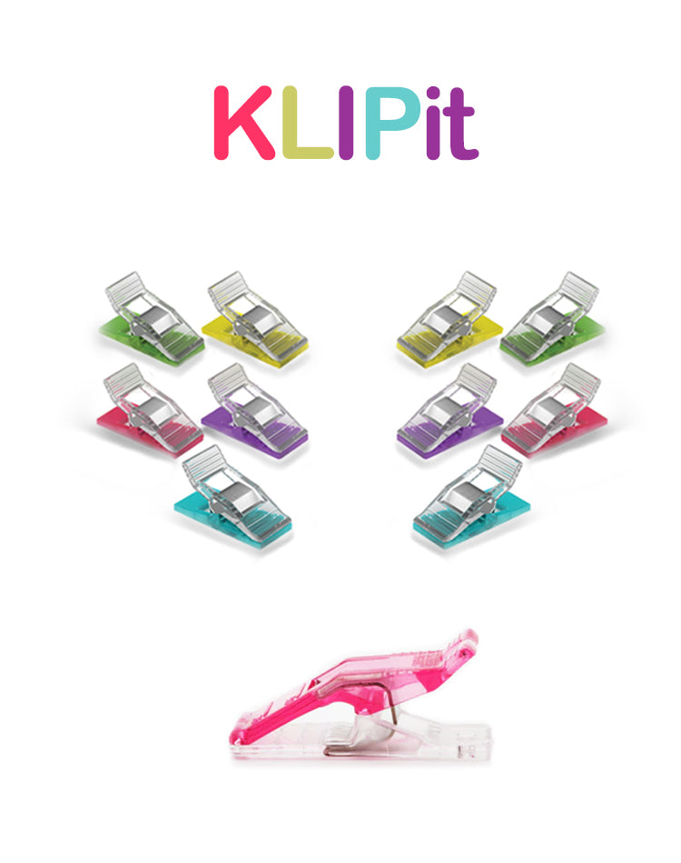 KLIPit Quilters Perfect Klip Klear Top 50pc Citrus
